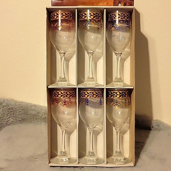 Vintage 6 Crystal Jewel-Tone Stemware Handcrafted in Italy, Ringa, Collectable - Picture 3 of 7